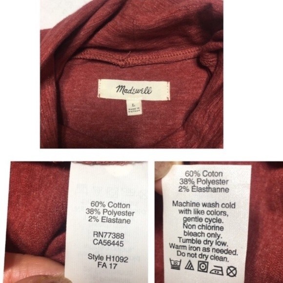 MADEWELL Boxy Turtleneck Top in Burnished Mahogany - Picture 8 of 8